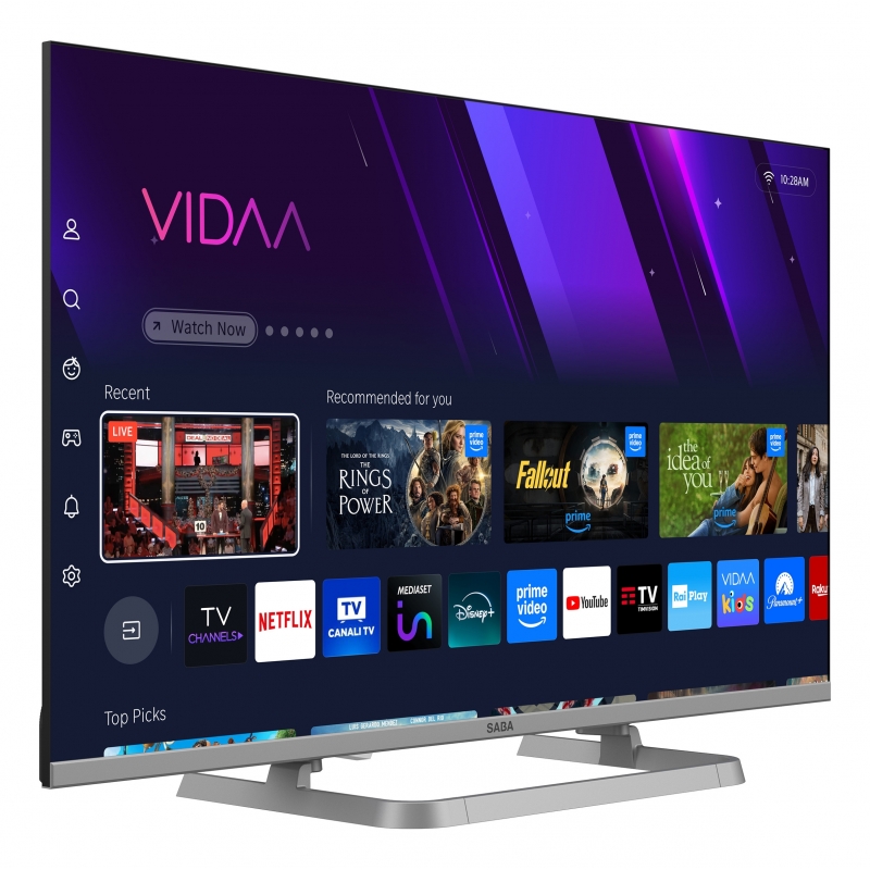 SABA SA32SM10VDA Fernseher 81,3 cm (32") HD Smart-TV WLAN Grau 200 cd m²