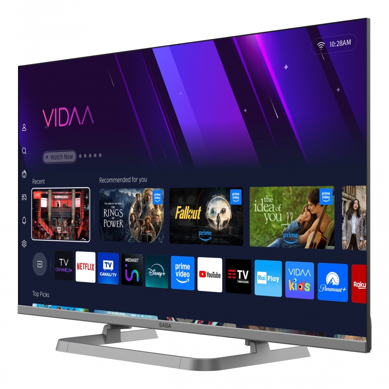 SABA SA32SM10VDA TV 81.3 cm (32") HD Smart TV Wi-Fi Grey 200 cd m²