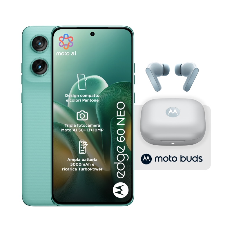 Motorola edge Pack 2x1 60 Neo 8 256 Frostbite + Moto Buds