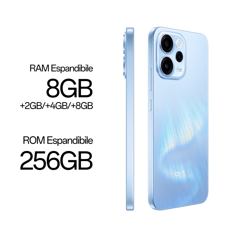 OPPO Reno15 F 5G Aurora Blue Box