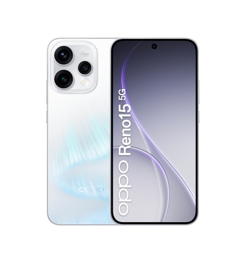 OPPO Reno15 5G Aurora White Box 16.7 cm (6.59") Dual SIM Android 16.0 USB Type-C 8 GB 512 GB 6500 mAh