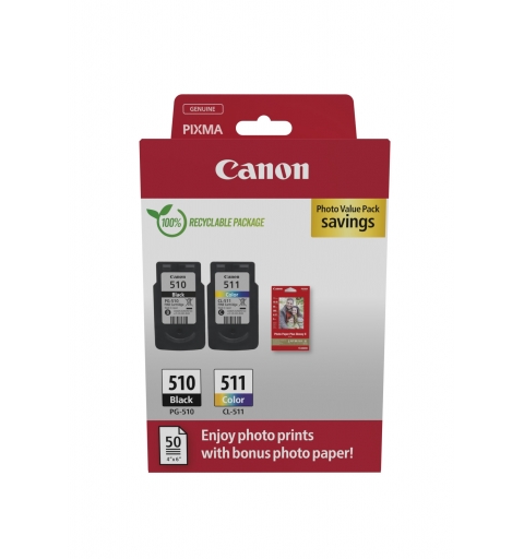 Canon 2970B017 ink cartridge 2 pc(s) Original Black, Cyan, Magenta, Yellow