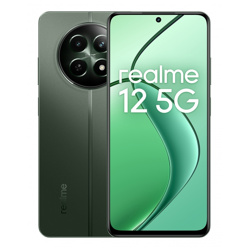 realme 12 17,1 cm (6.72") Double SIM Android 14 5G USB Type-C 8 Go 256 Go 5000 mAh Vert