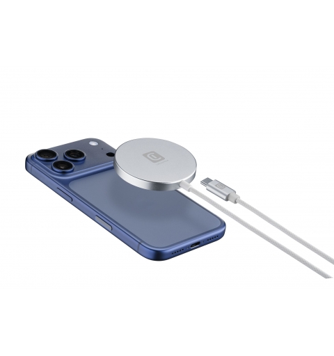 Cellularline MAG PAD Qi2.2 25W Chargeur sans fil magnétique 25W avec technologie Qi2.2, conçu pour une recharge rapide et