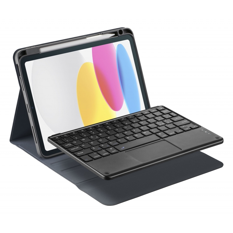 Cellularline Keymag Case Wireless keyboard case for iPad 11" with Italian QWERTY layout, magnetic attachment, adjustable stand.