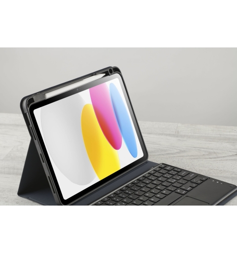 Cellularline Keymag Case Funda con teclado inalámbrico para iPad 11" con diseño QWERTY italiano, fijación magnética y soporte