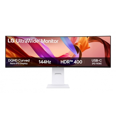 LG 49U950A-W pantalla para PC 124,5 cm (49") 5120 x 1440 Pixeles Dual QHD LED Negro, Blanco