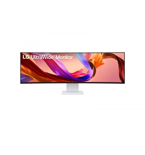 LG 49U950A-W écran plat de PC 124,5 cm (49") 5120 x 1440 pixels Dual QHD LED Noir, Blanc