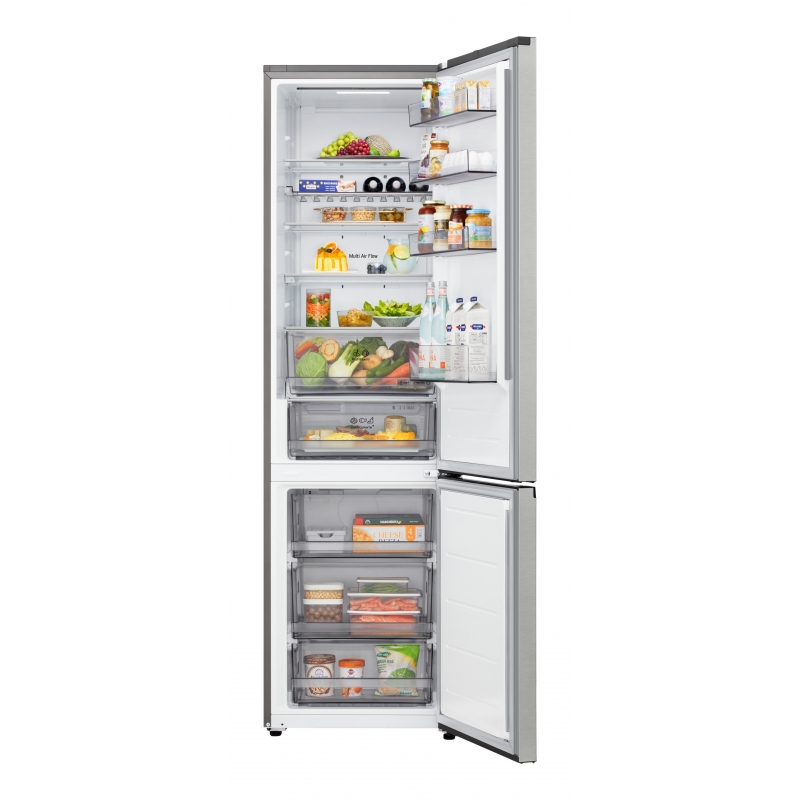 LG GBBS322APY Frigorifero combinato Fit & Max 60cm, Classe A, 375L, AI Inverter, Prime Silver