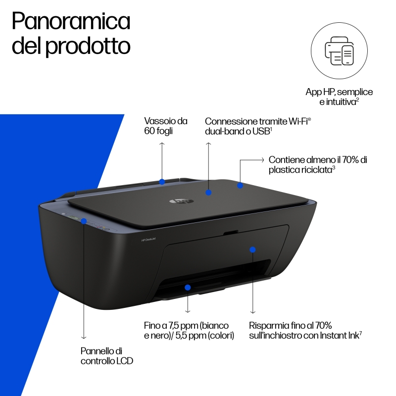 HP DeskJet 2921 Wireless All-in-One Farbe Drucker