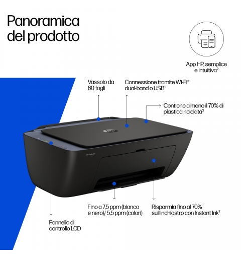 HP DeskJet 2921 Wireless All-in-One Color Printer