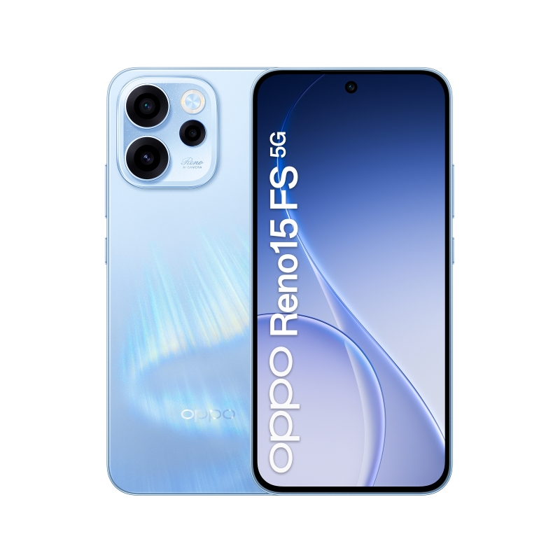 OPPO Reno15 FS 5G 16.7 cm (6.57") Dual SIM Android 16.0 USB Type-C 8 GB 512 GB 6500 mAh Blue