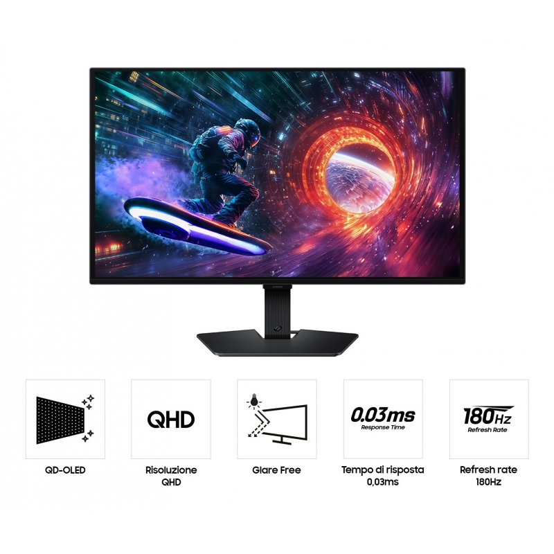 Samsung G50F Computerbildschirm 68,6 cm (27") 2560 x 1440 Pixel Quad HD OLED Schwarz