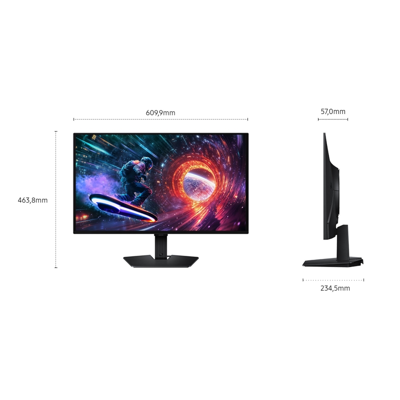 Samsung G50F écran plat de PC 68,6 cm (27") 2560 x 1440 pixels Quad HD OLED Noir
