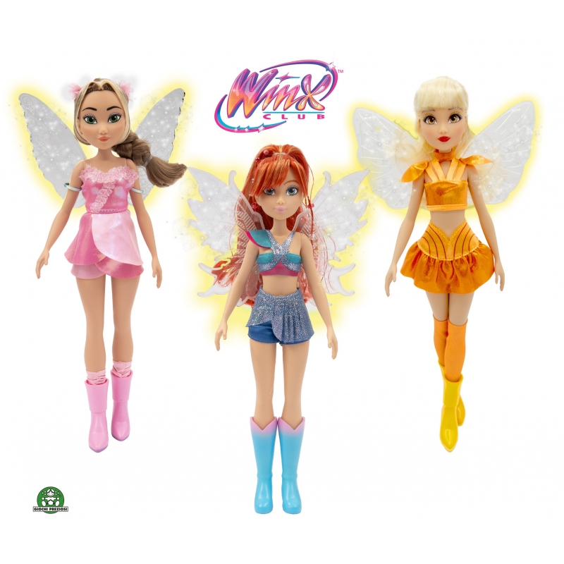 GP TOYS Winx - Poupée 26 cm Ailes Lumineuses - Asst