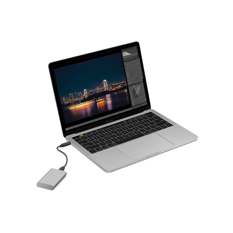 LaCie STKS1000400 unità esterna a stato solido Tecnologia Thunderbolt 1 TB USB tipo-C 3.2 Gen 2 (3.1 Gen 2) Argento