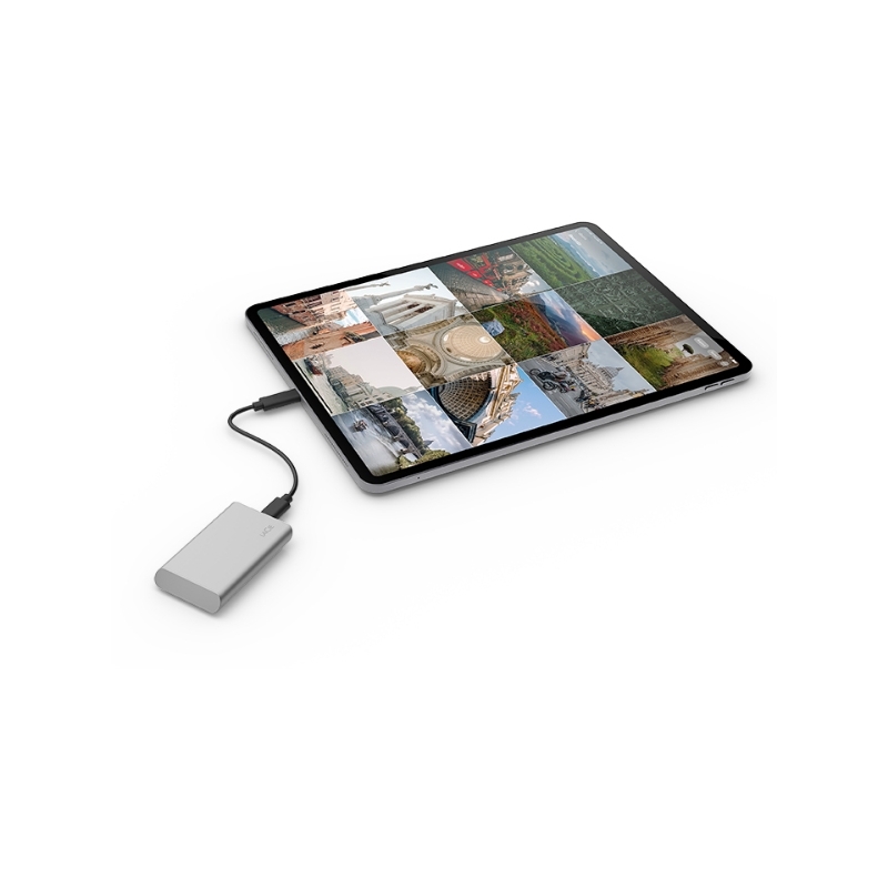 LaCie STKS1000400 unità esterna a stato solido Tecnologia Thunderbolt 1 TB USB tipo-C 3.2 Gen 2 (3.1 Gen 2) Argento