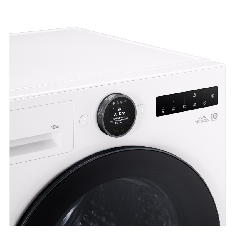 LG RHX7010TWB Wäschetrockner Freistehend Frontlader 10 kg Weiß