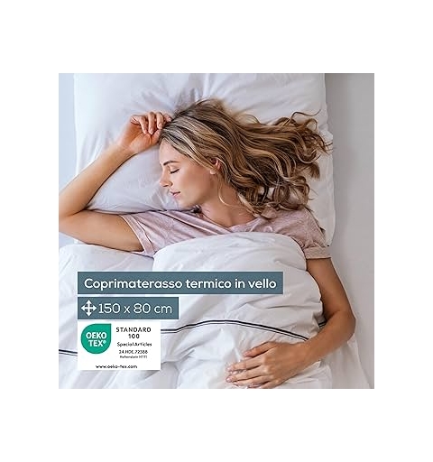 Beurer TS17 Chauffe-lit Électrique Simple 150×80 cm – 3 Niveaux de Chaleur, Lavable