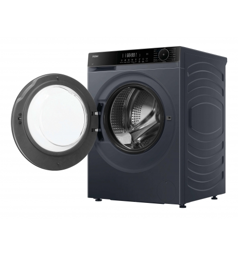 Haier X Series 5, Lavatrice Slim 8 KG, 10% più efficente della classe A, 1400 giri, Antracite, AI PowerDrive, Vapore, Wi-Fi,
