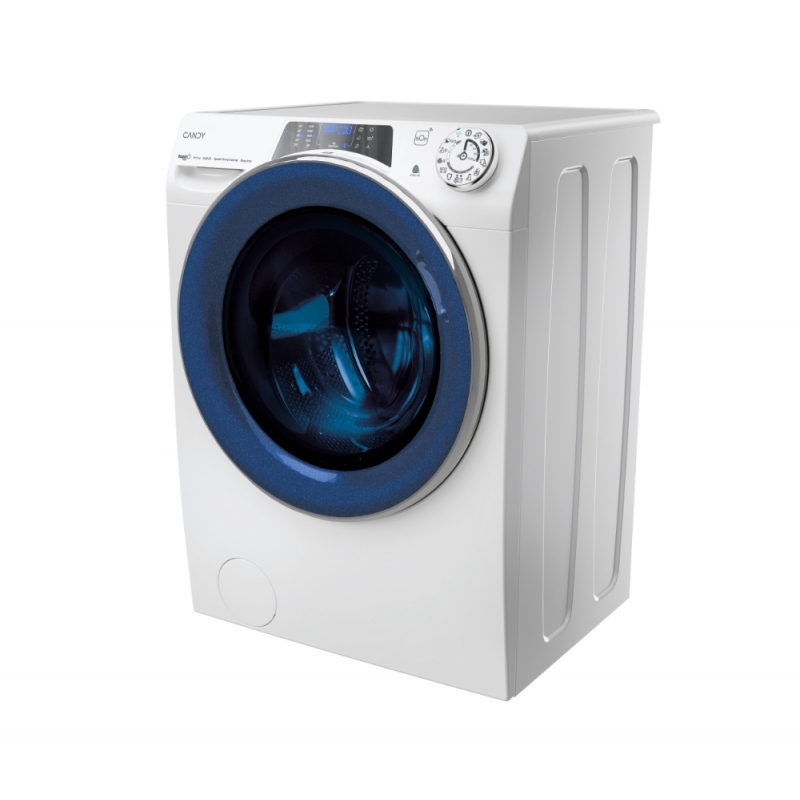 Candy RapidÓ PRO RPW4856BWMUC-S machine à laver avec sèche linge Pose libre Charge avant Blanc