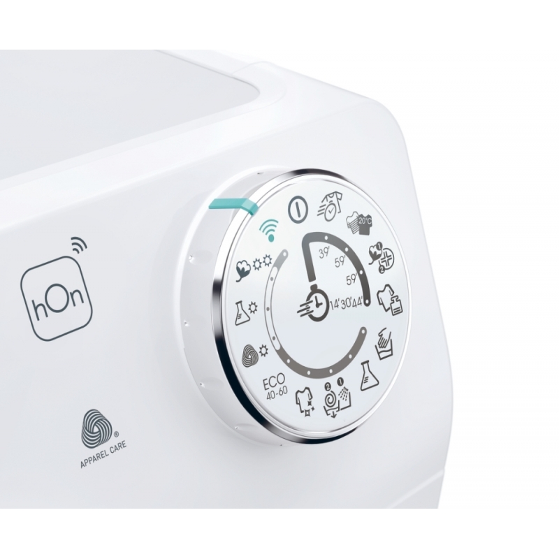 Candy RapidÓ PRO RPW4856BWMUC-S machine à laver avec sèche linge Pose libre Charge avant Blanc