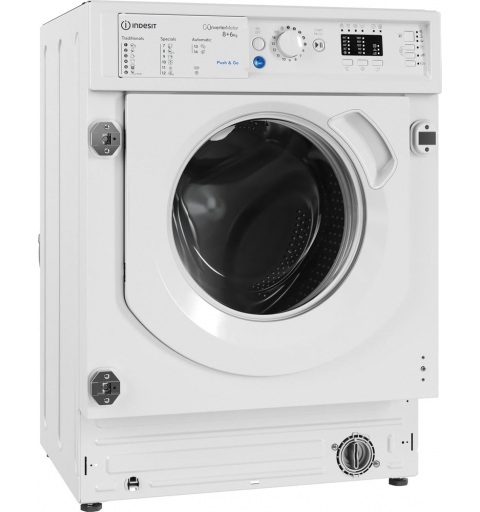 Indesit BI WDIL 861485 EU lavadora-secadora Integrado Carga frontal Blanco