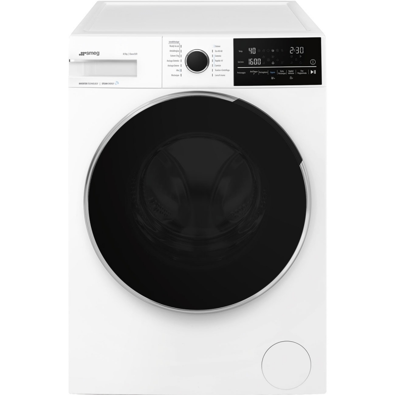 Smeg WDN854SLD lavasciuga Libera installazione Caricamento frontale Bianco
