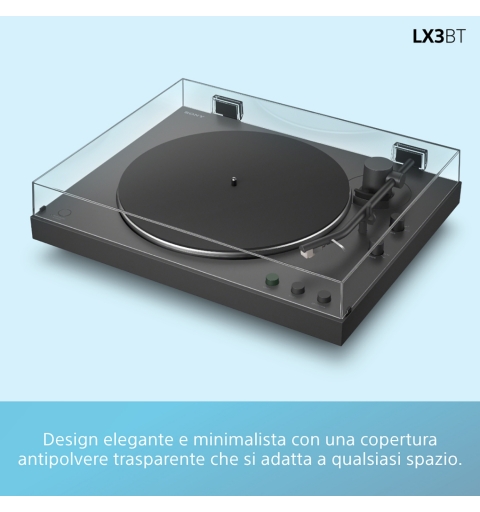 Sony PS-LX3BT Belt-drive audio turntable Black Automatic
