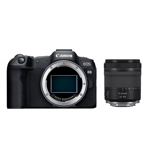 Canon EOS R8 + RF 24-105mm F4-7.1 IS STM MILC 24,2 MP CMOS 6000 x 4000 Pixeles Negro
