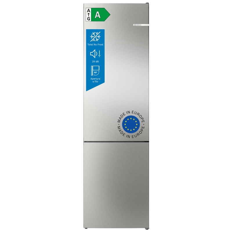 Bosch Serie 4 KGN392I1F fridge-freezer Freestanding 363 L Stainless steel