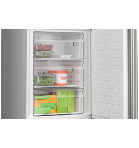Bosch Serie 4 KGN392I1F fridge-freezer Freestanding 363 L Stainless steel