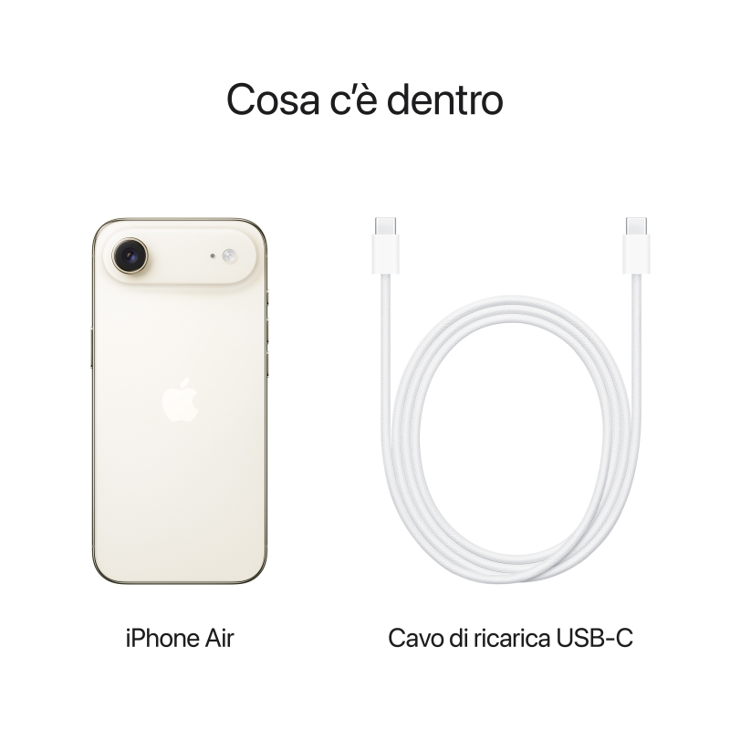 Apple iPhone Air 16,5 cm (6.5") SIM doble iOS 26 5G USB Tipo C 256 GB Oro