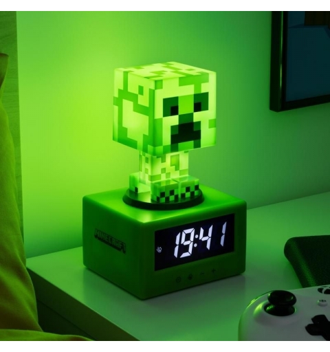 Paladone Creeper Icon Sveglia digitale Verde