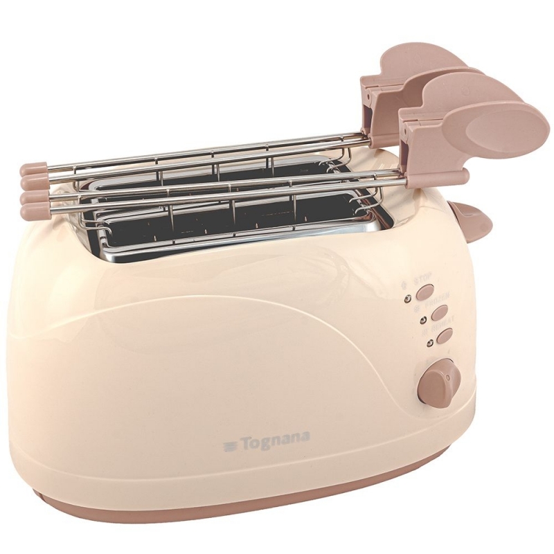 Tognana Porcellane D2DTN03IRCH Toaster 6 2 Scheibe(n) 750 W Champagner