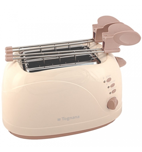 Tognana Porcellane D2DTN03IRCH toaster 6 2 slice(s) 750 W Champagne