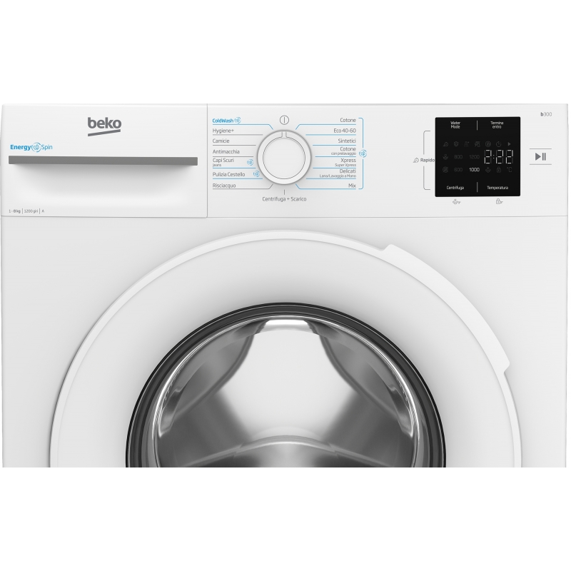 Beko b300 BMWRU3821W lavadora Carga frontal 8 kg 1151 RPM Blanco