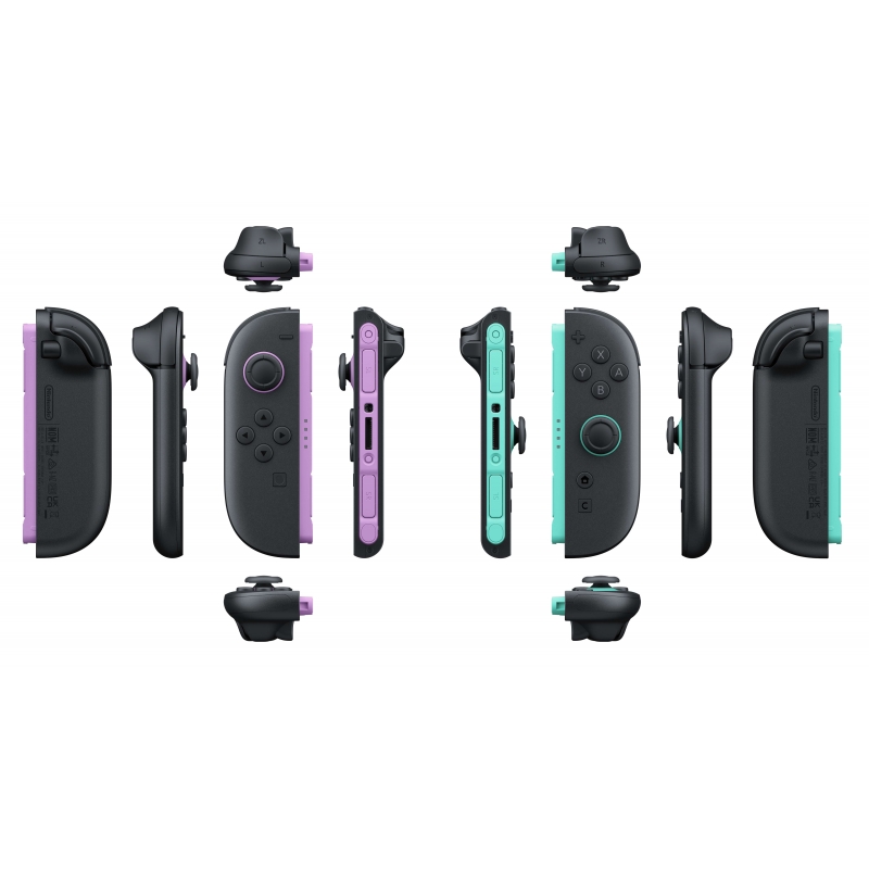 Nintendo Joy-Con 2 Noir, Vert clair, Violet Bluetooth Manette de jeu Analogique Numérique Nintendo Switch 2