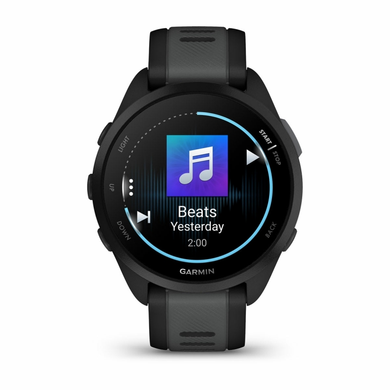 Garmin Forerunner 165 Music 3,05 cm (1.2") AMOLED 43 mm Digital 390 x 390 Pixel Touchscreen Schwarz GPS