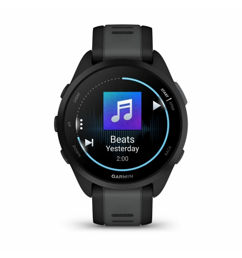 Garmin Forerunner 165 Music 3,05 cm (1.2") AMOLED 43 mm Digital 390 x 390 Pixel Touchscreen Schwarz GPS