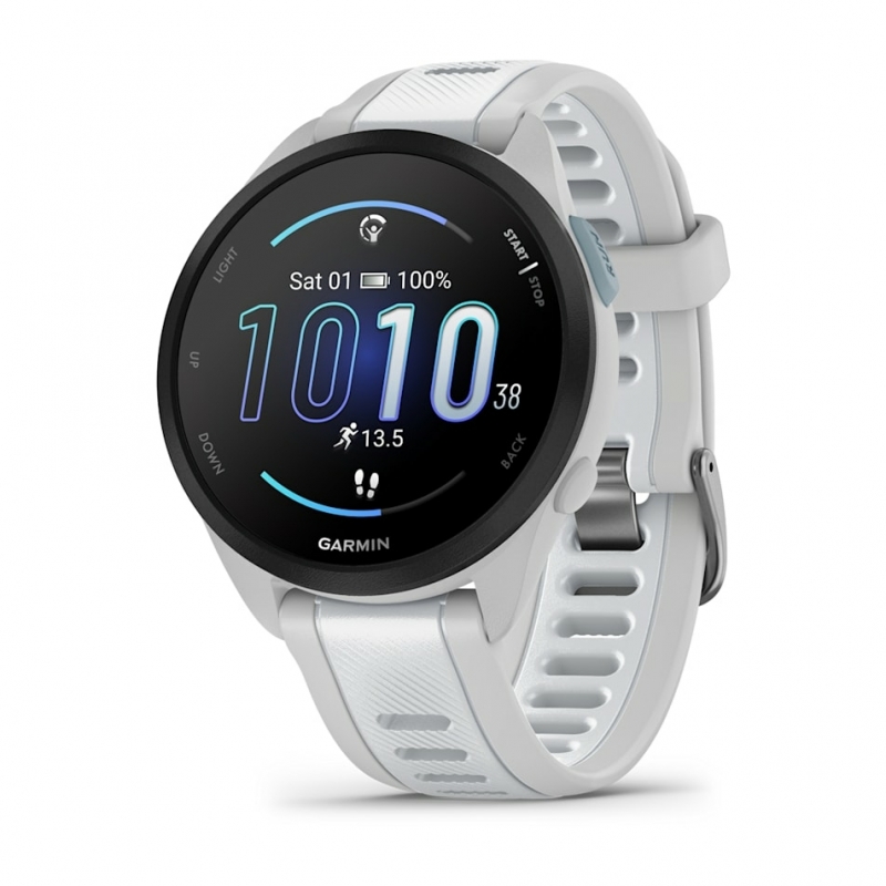 Garmin Forerunner 165 Music 3,05 cm (1.2") AMOLED 43 mm Digitale 390 x 390 Pixel Touch screen Grigio GPS (satellitare)