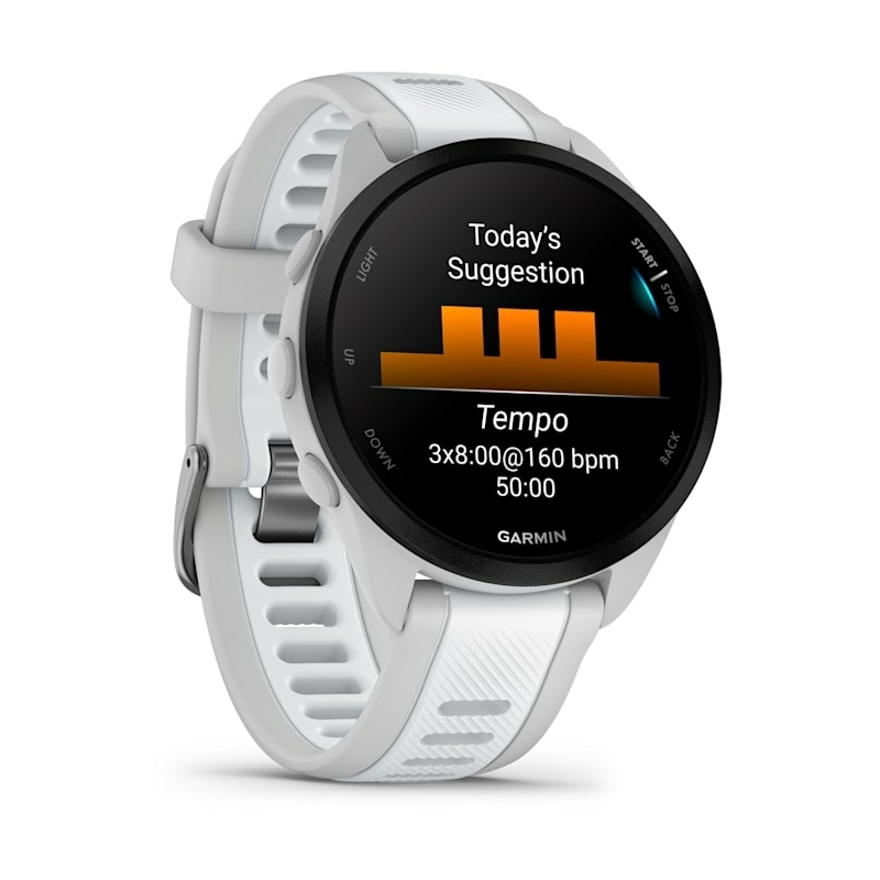 Garmin Forerunner 165 Music 3,05 cm (1.2") AMOLED 43 mm Digital 390 x 390 Pixeles Pantalla táctil Gris GPS (satélite)