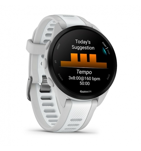 Garmin Forerunner 165 Music 3,05 cm (1.2") AMOLED 43 mm Numérique 390 x 390 pixels Écran tactile Gris GPS (satellite)