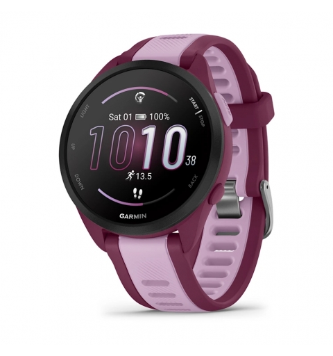 Garmin Forerunner 165 Music 3,05 cm (1.2") AMOLED 43 mm Digitale 390 x 390 Pixel Touch screen Viola GPS (satellitare)