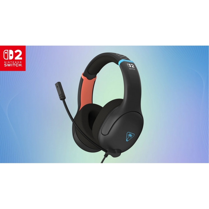 Turtle Beach Airlite Fit Wired Gaming Headset Offiziell Lizenziert für Nintendo Switch 2, 1, und OLED, Anthrazitschwarz