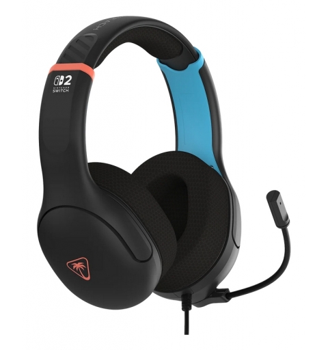 Turtle Beach Airlite Fit Charcoal Black Wired Gaming Headset Officially Licensed for Nintendo Switch 2 and Nintendo Switch, and