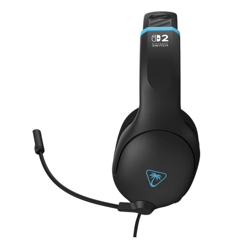 Turtle Beach Airlite Fit Wired Gaming Headset Offiziell Lizenziert für Nintendo Switch 2, 1, und OLED, Anthrazitschwarz