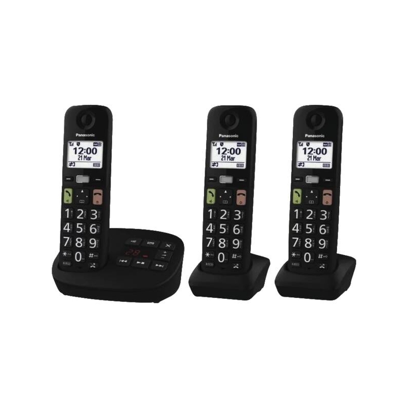 Panasonic KX-TGU133EXB telephone Analog DECT telephone Black