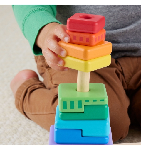Fisher-Price Wooden Stacking Shape Sorter