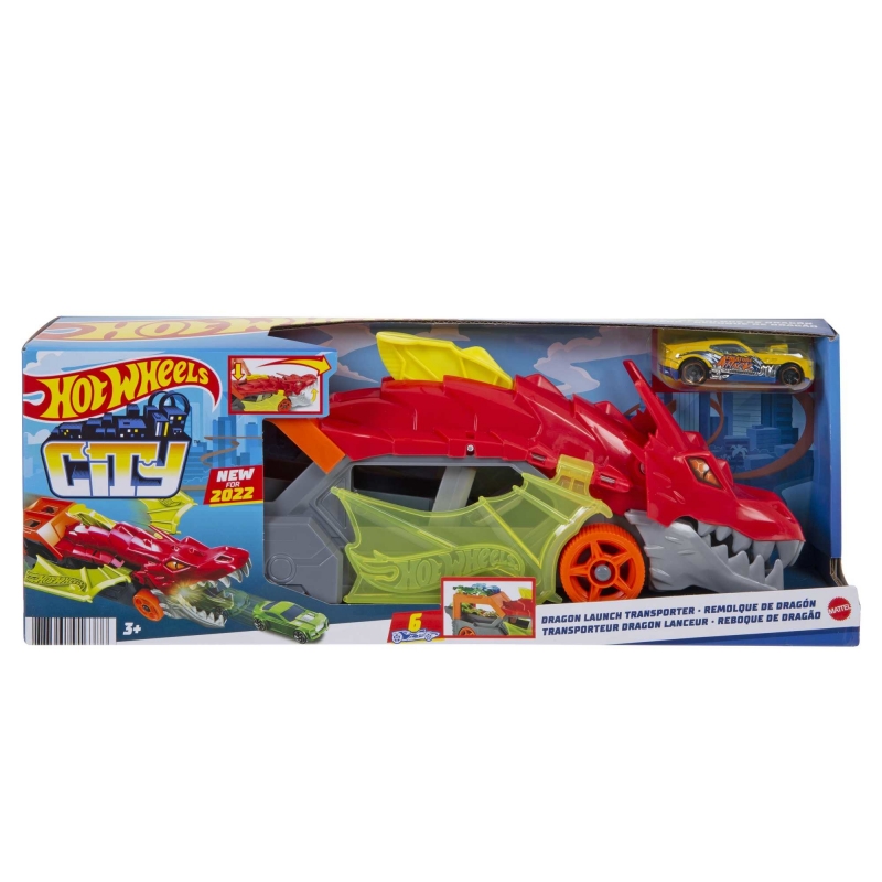 Hot Wheels City – Transporteur Dragon 2-en-1